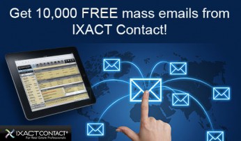Win 10,000 free mass emails from IXACT Contact real estate CRM